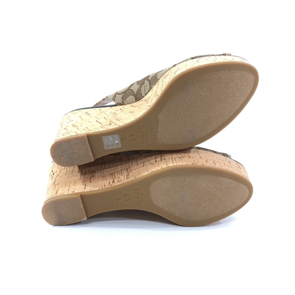 Coach Women's Size Platform Wedge Heels Sandals - Picture 6 of 7